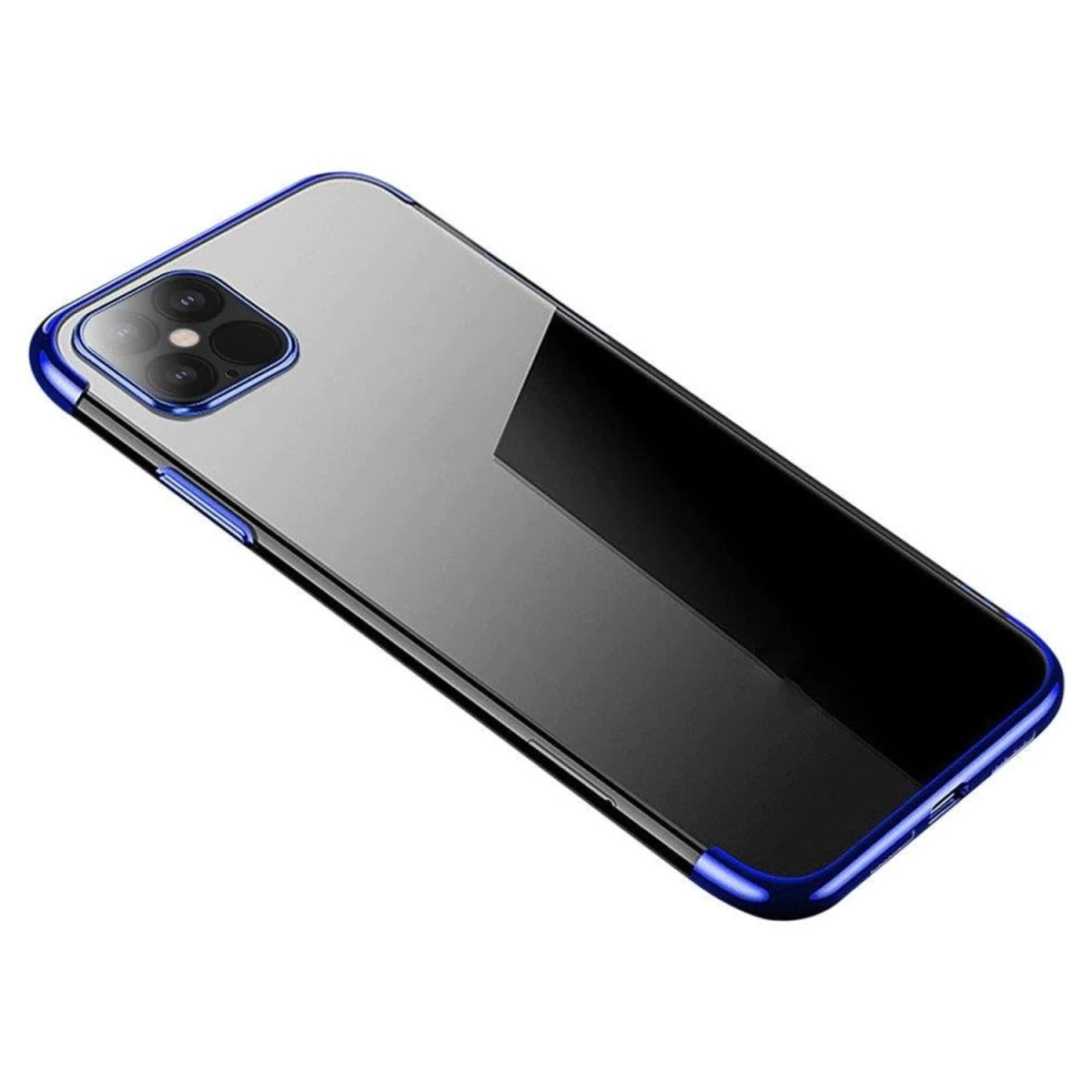Skaidrios Spalvos Gelinis Korpuso Dangtelis Su Metaliniu Rėmeliu, Skirtas Xiaomi Mi 11 Blue