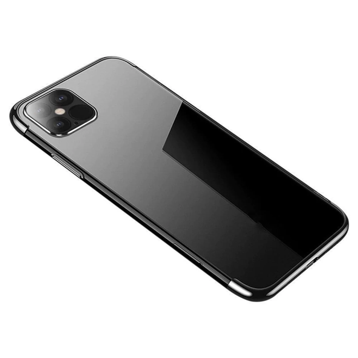 Skaidrios Spalvos Korpuso Gelinis Dangtelis Su Metaliniu Rėmeliu Samsung Galaxy A13 5g Juodas