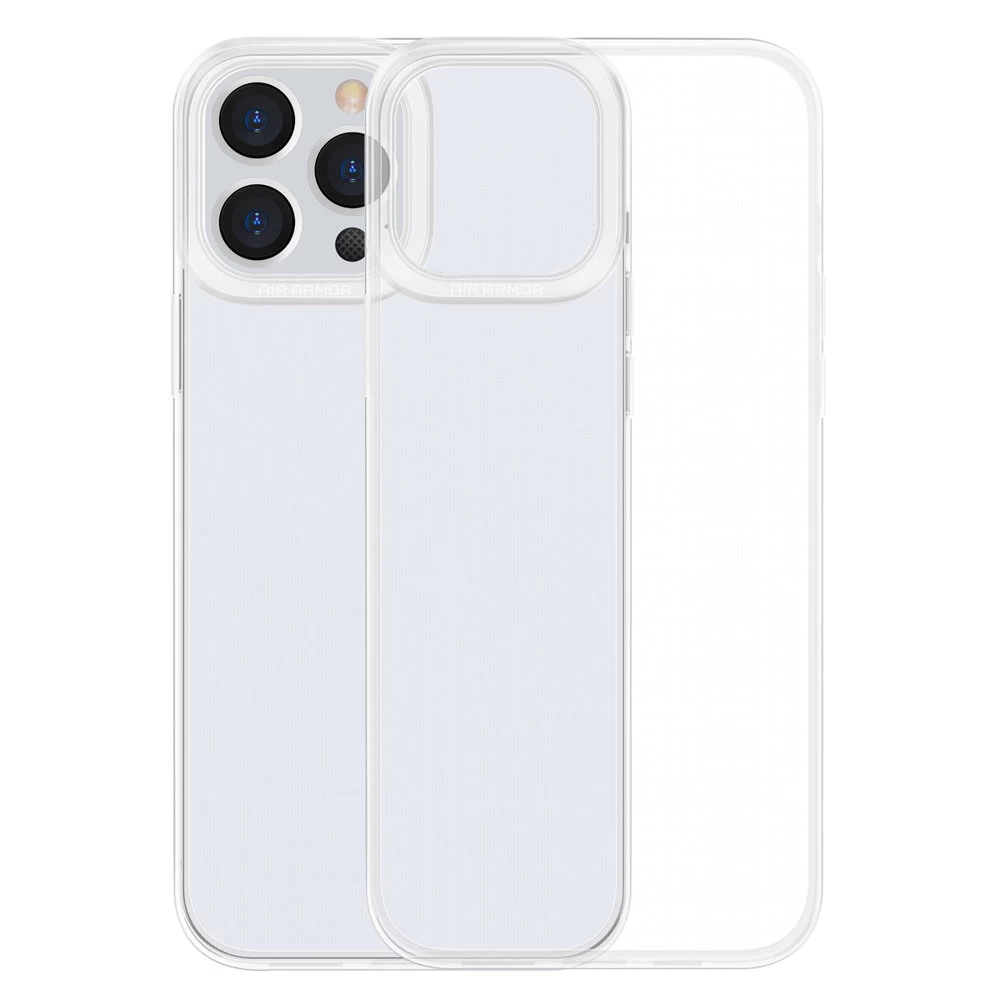 Skaidrus Gelinis Dėklas iphone 13 Pro Max Simple Series Case Transparent