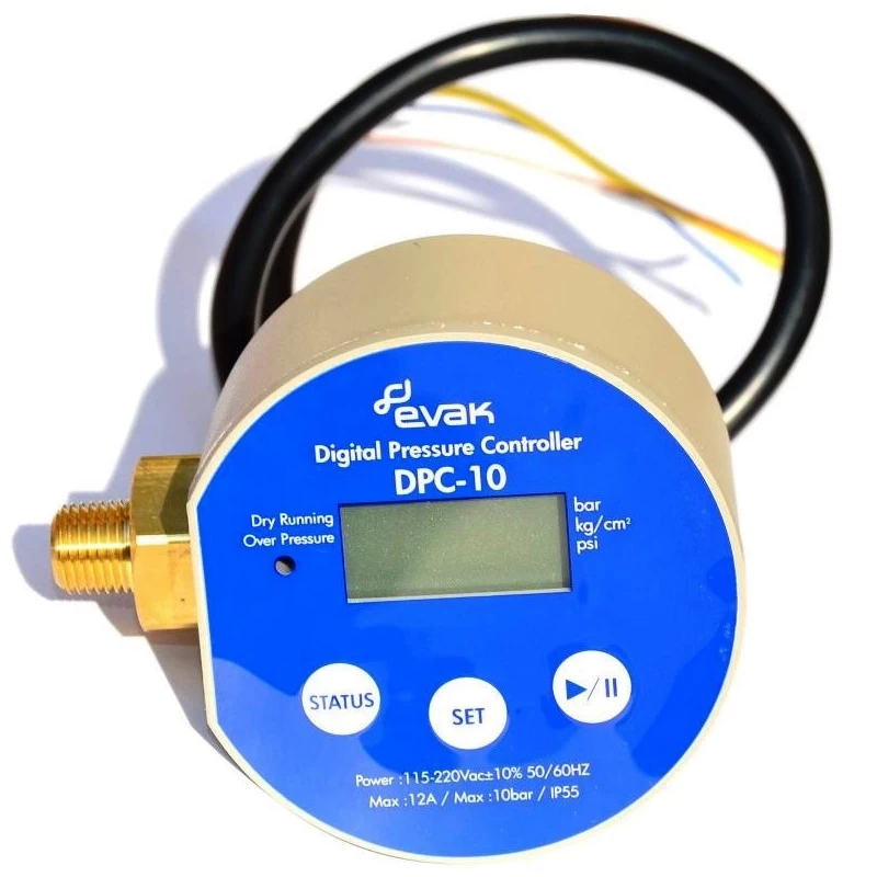Skaitmeninė slėgio relė Evak DPC-10 su išor. sriegiu, 0.1-10 bar