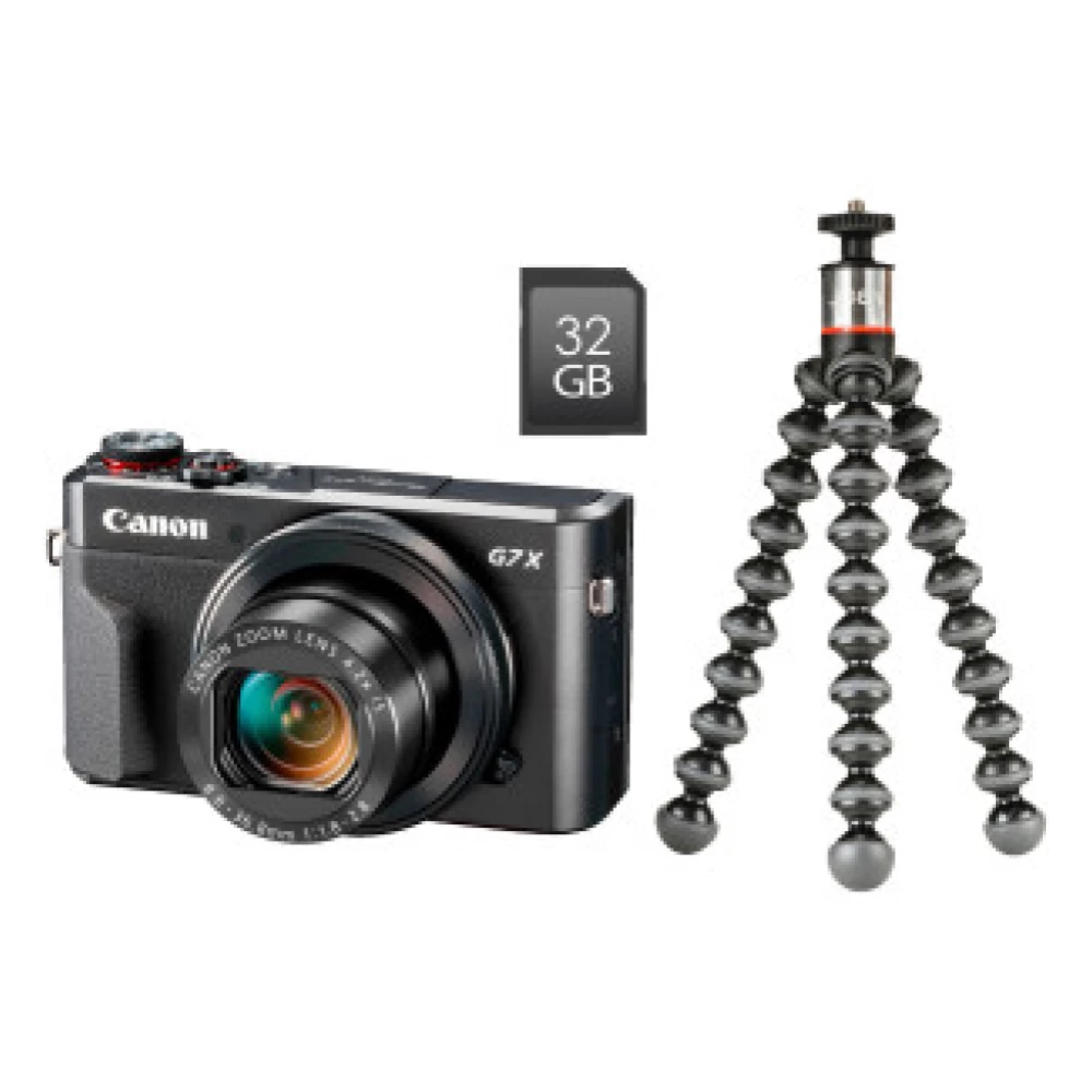 Skaitmeninis Fotoaparatas Canon PowerShot G7 X Mark II, Gorillapod, Memory card