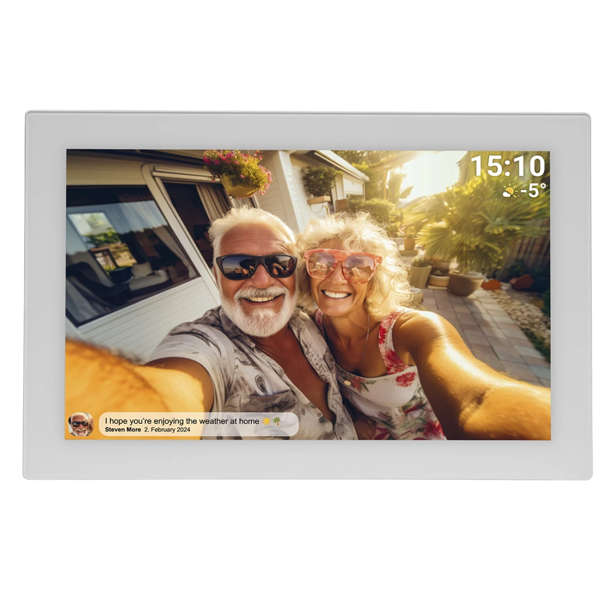 Skaitmeninis Nuotraukų Rėmelis 10,1'' 16gb Microsd Wifi Microusb Frameo Pff-1037w - Baltas Skaitmeninis Nuotraukų Rėmelis 10,1'' 16gb Microsd Wifi Microusb Frameo Pff-1037w - Baltas