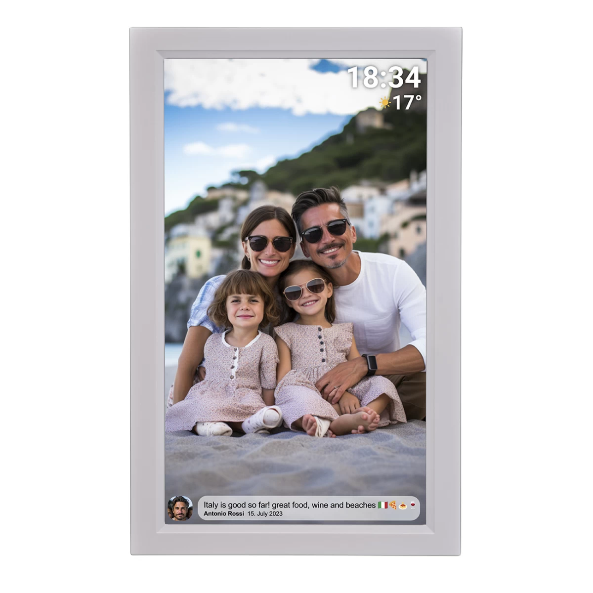 Skaitmeninis Nuotraukų Rėmelis 15,6'' 16gb Microsd Wifi Garsiakalbis Full Hd Frameo Pff-1503w - Baltas Skaitmeninis Nuotraukų Rėmelis 15,6'' 16gb Microsd Wifi Garsiakalbis Full Hd Frameo Pff-1503w - Baltas