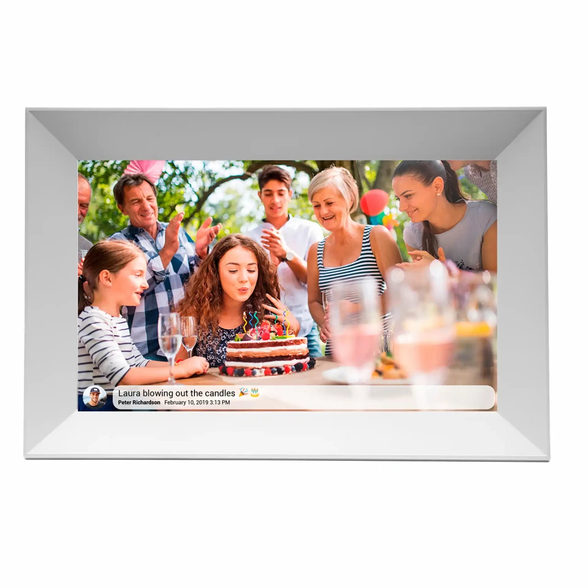 Skaitmeninis Nuotraukų Rėmelis 16 Gb 10,1&#039;&#039; - Baltas