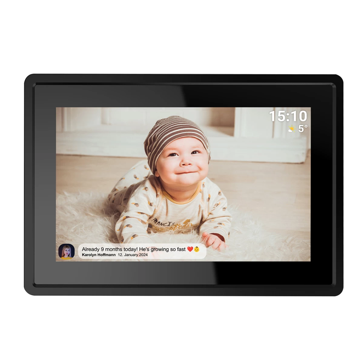 Skaitmeninis Nuotraukų Rėmelis Pff-1021b 10,1&#039;&#039; 16 Gb Wi-fi Microsd - Juodas