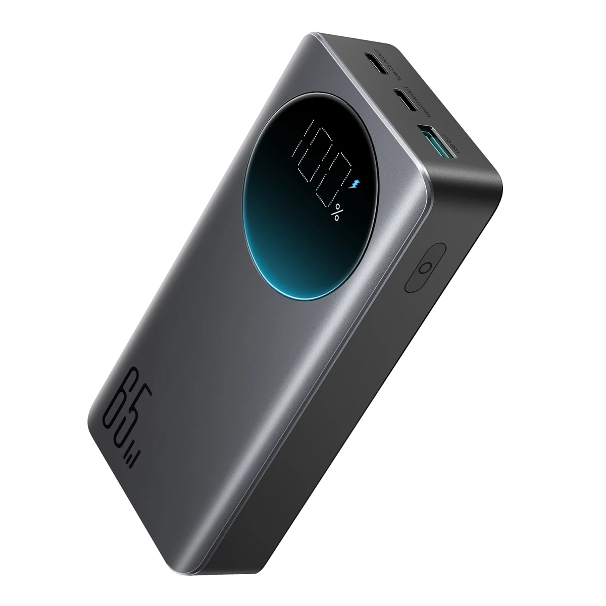Skaitmeninis Powerbank 20000mah 65w 3a Usb-c Juodas