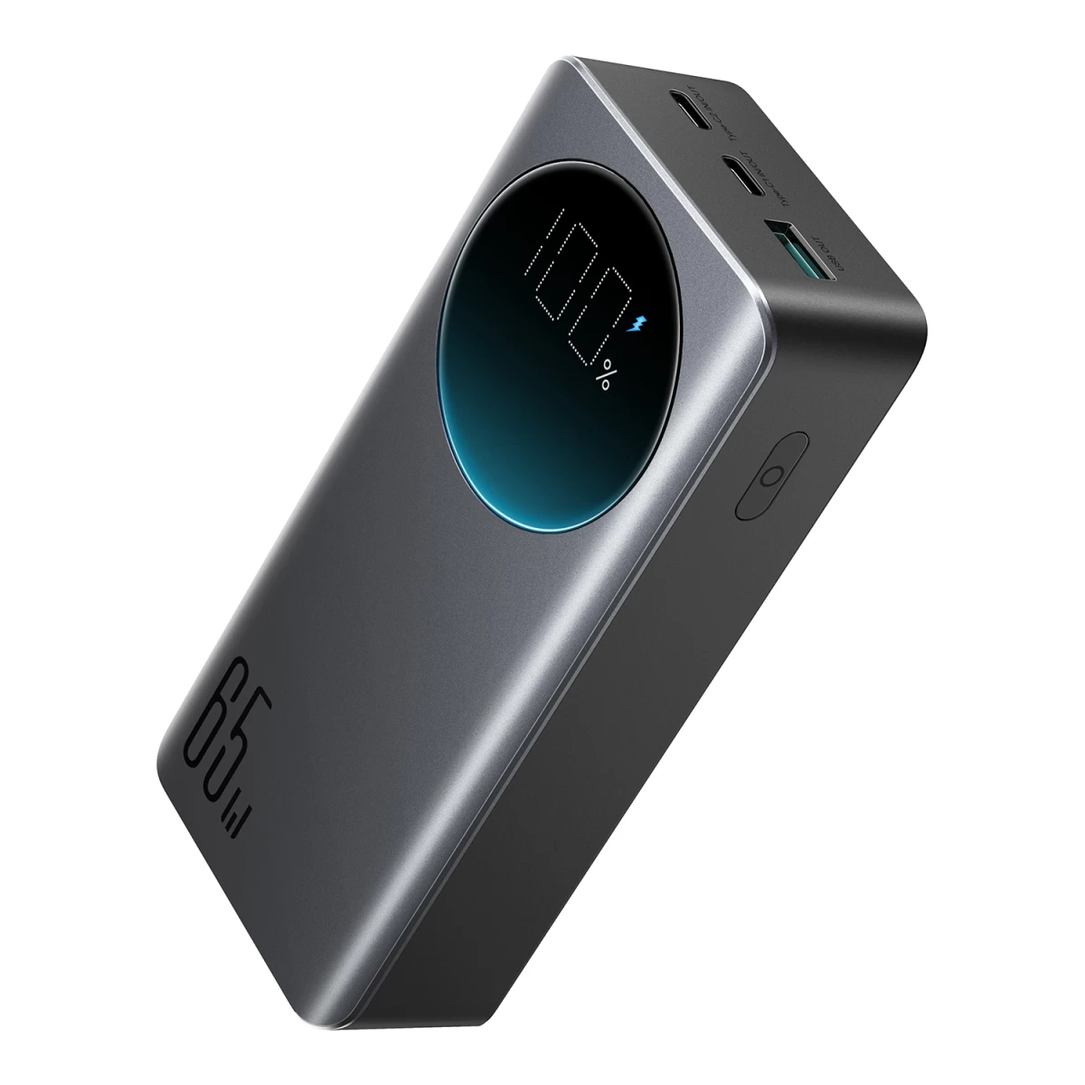 Skaitmeninis Powerbank 30000mah 65w 3a Usb-c Juodas