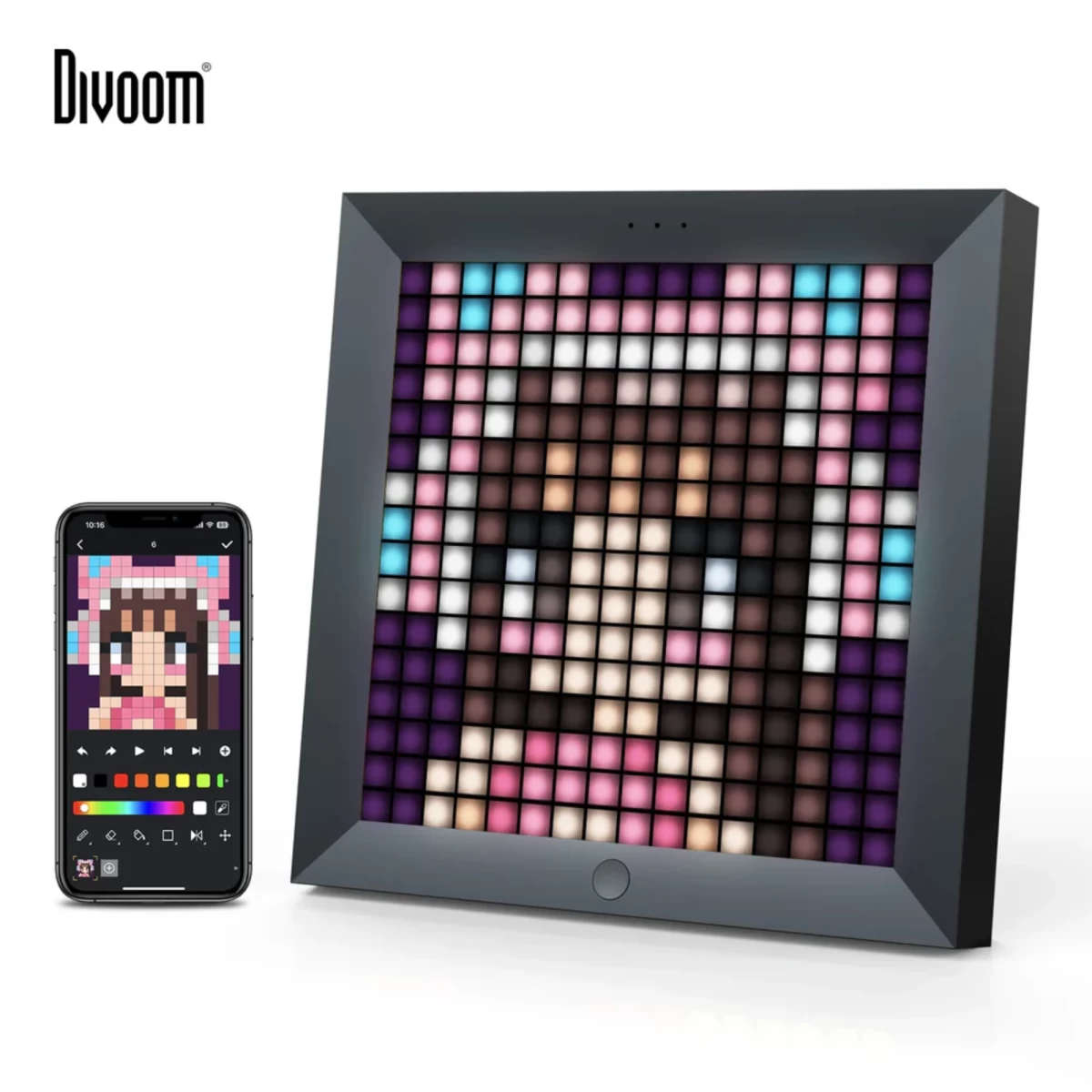 Skaitmeninis rėmelis Divoom Pixoo 16x16