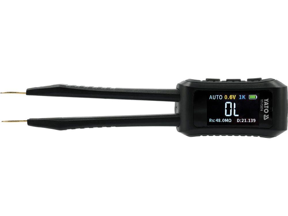 Skaitmeninis SMD komponentų testeris (LCR pincetas) su OLED ekranu (YT-73074)