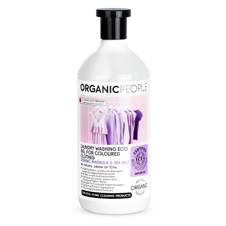 Skalbimo gelis spalvotiems audiniams Organic People, 1l