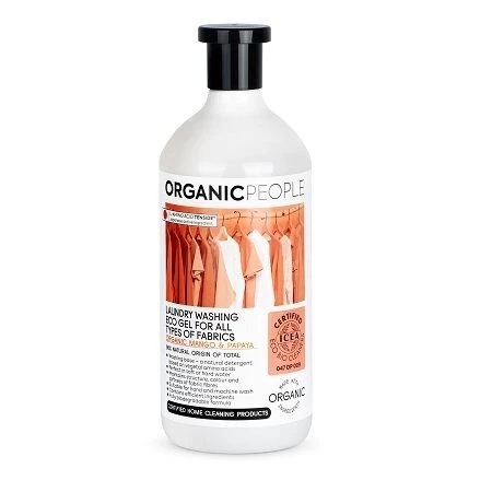 Skalbimo gelis visų tipų audiniams Mango Organic People, 1l