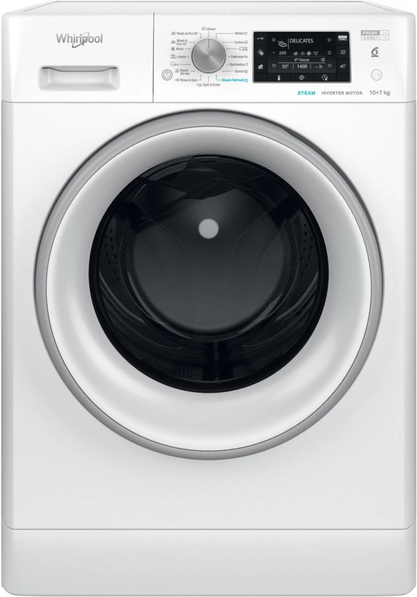 Skalbimo mašina su džiovinimo funkcija Whirlpool FFWDD 1076258 SV EE