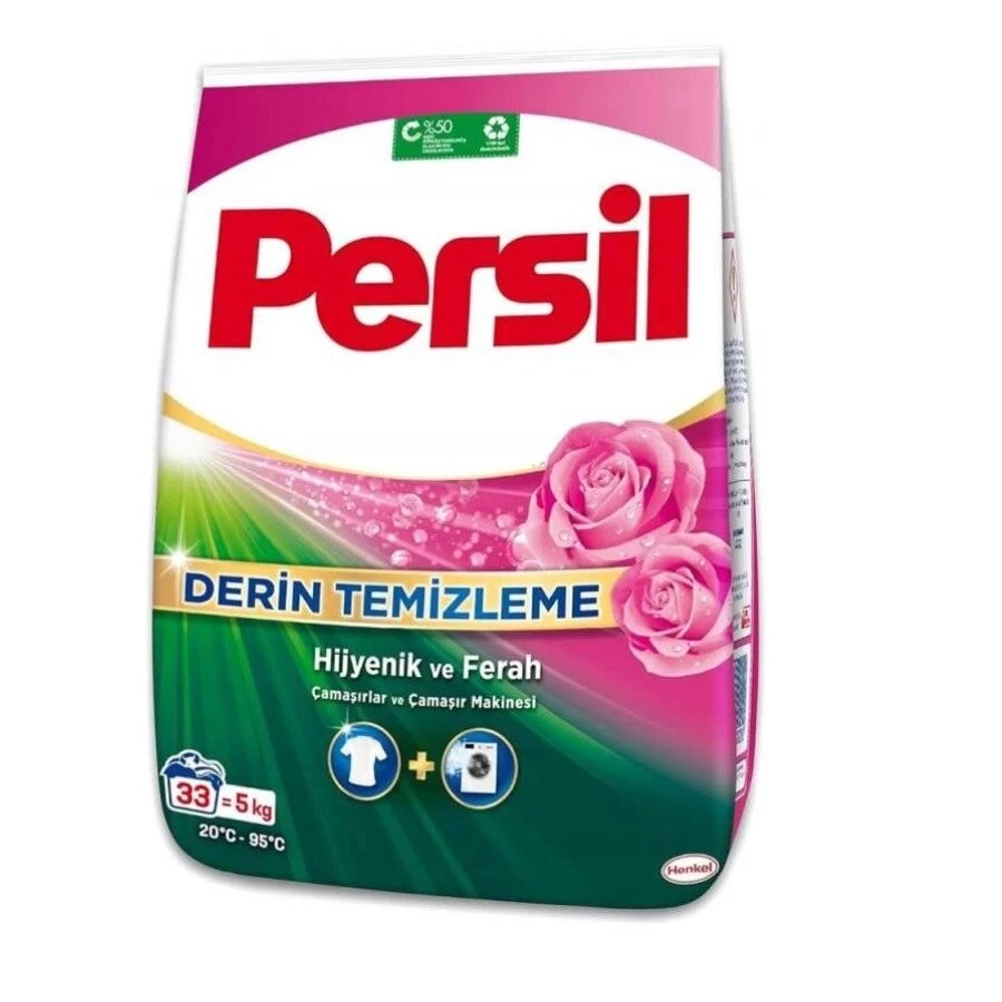 Skalbimo milteliai „Persil“ Deep Clean baltiems audiniams, 5kg