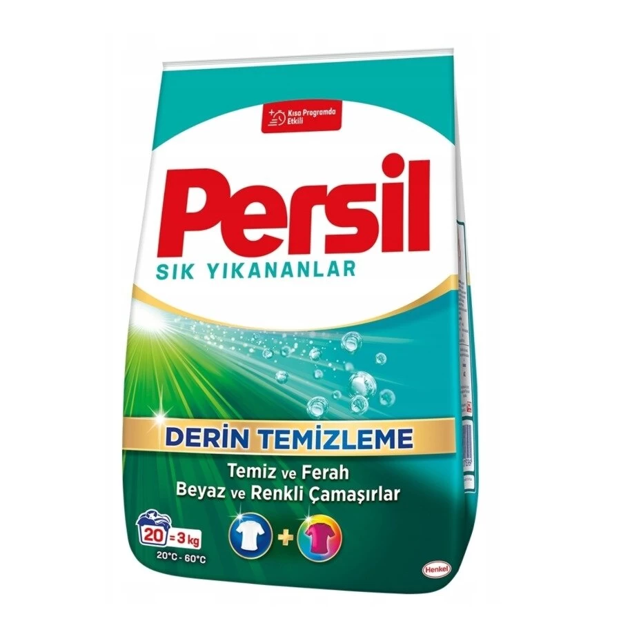 Skalbimo milteliai Persil Deep Clean baltiems ir spalvotiems audiniams, 3kg