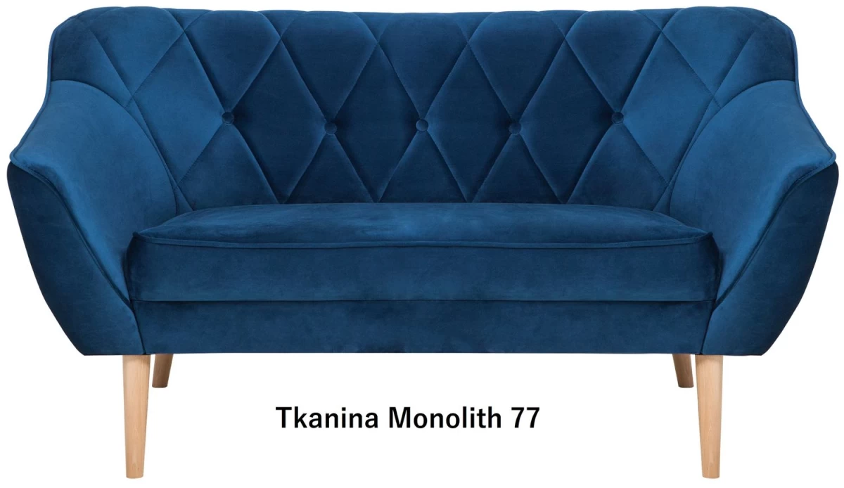 Skandinaviško Stiliaus Dvivietė Sofa Skand