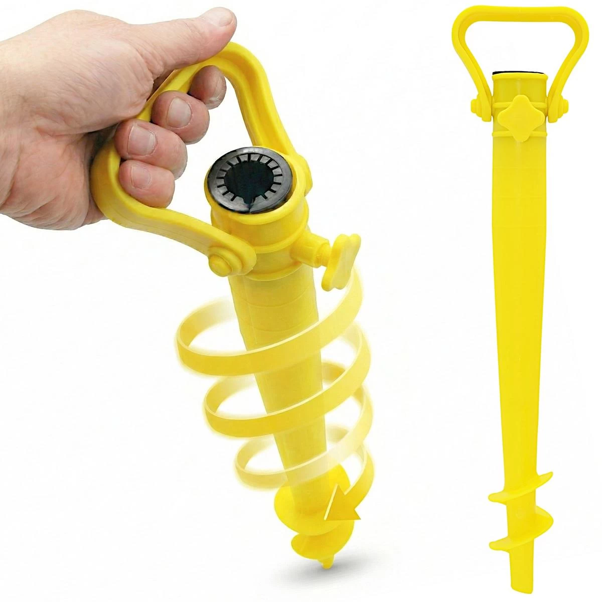 Skėčio Pagrindas Plastikinis Varžtas 39cm Geltonas