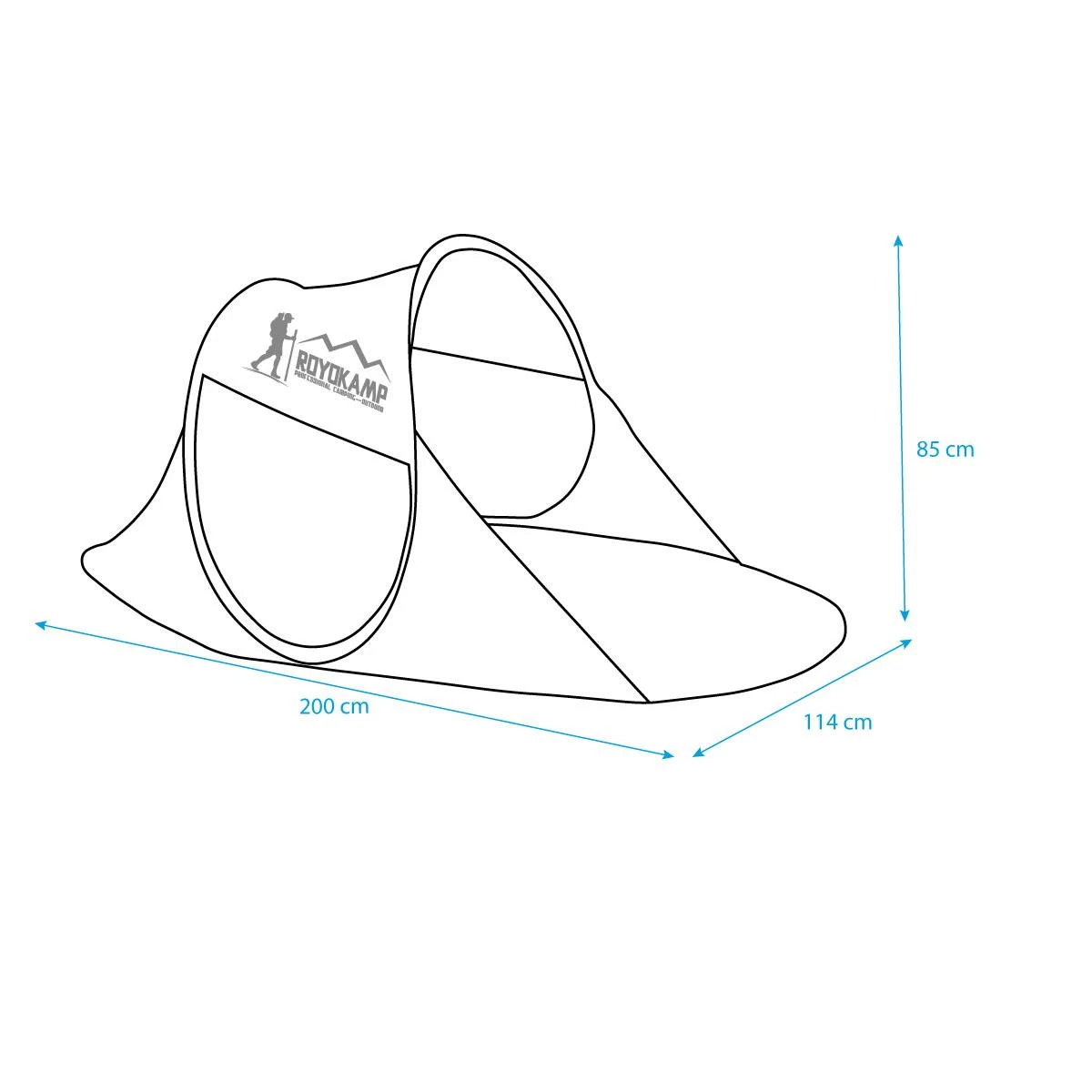 Skėčių Nuo Saulės Palapinė 190x120x86cm Raudona/pilka