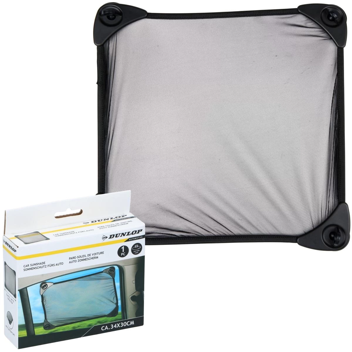 Skydelis Nuo Saulės Su Dangteliu 54x38,5 Cm Dunlop Black