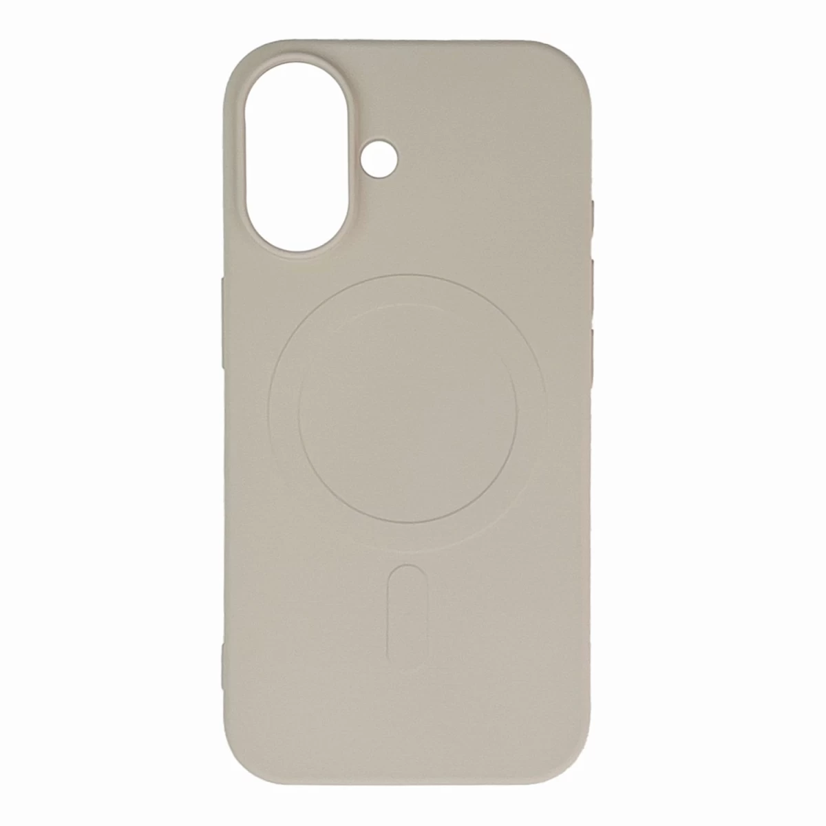 Skystas Silikoninis Dėklas Magsafe Iphone 16 - Smėlio Spalvos