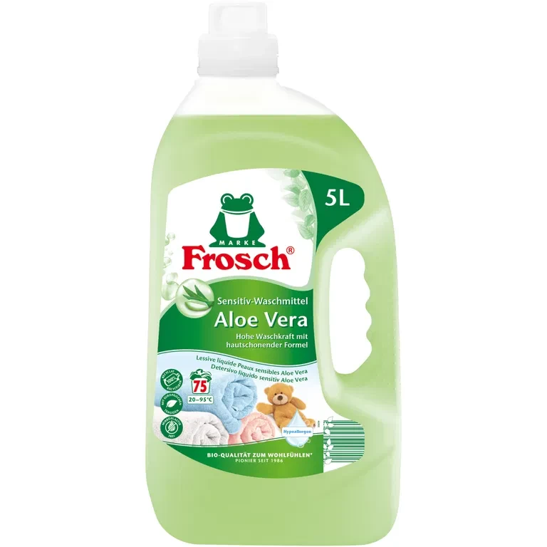 Skystas skalbiklis FROSCH Sensitive Aloe Vera, 5l