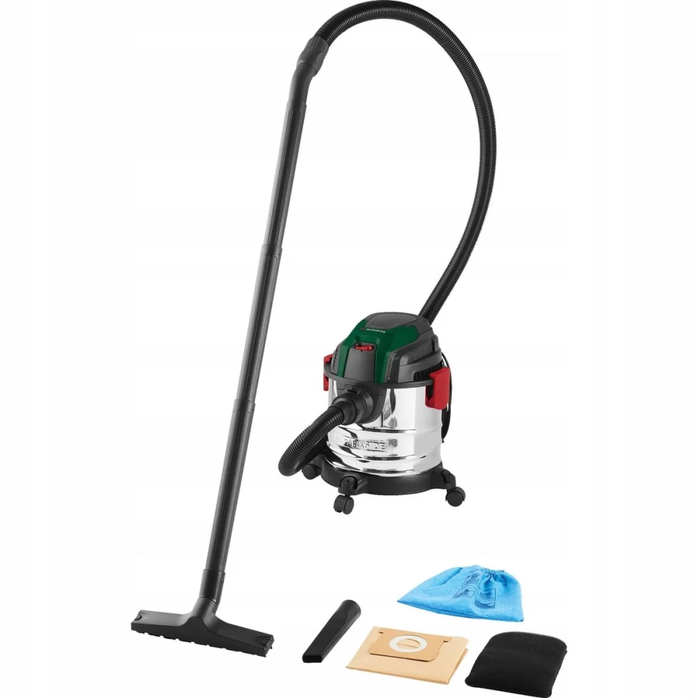 Šlapias dulkių siurbimas sausai Parkside pwd 12 b1 1200w (Ekspozicinė prekė)