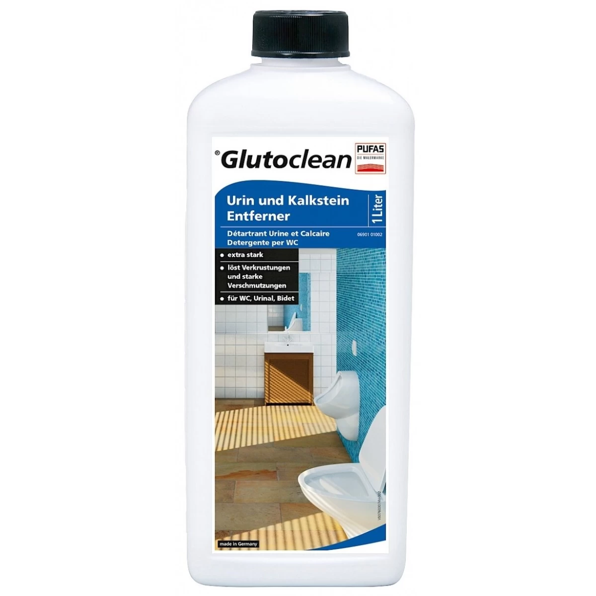 Šlapimo ir kalkių nuosėdų valiklis GLUTOCLEAN