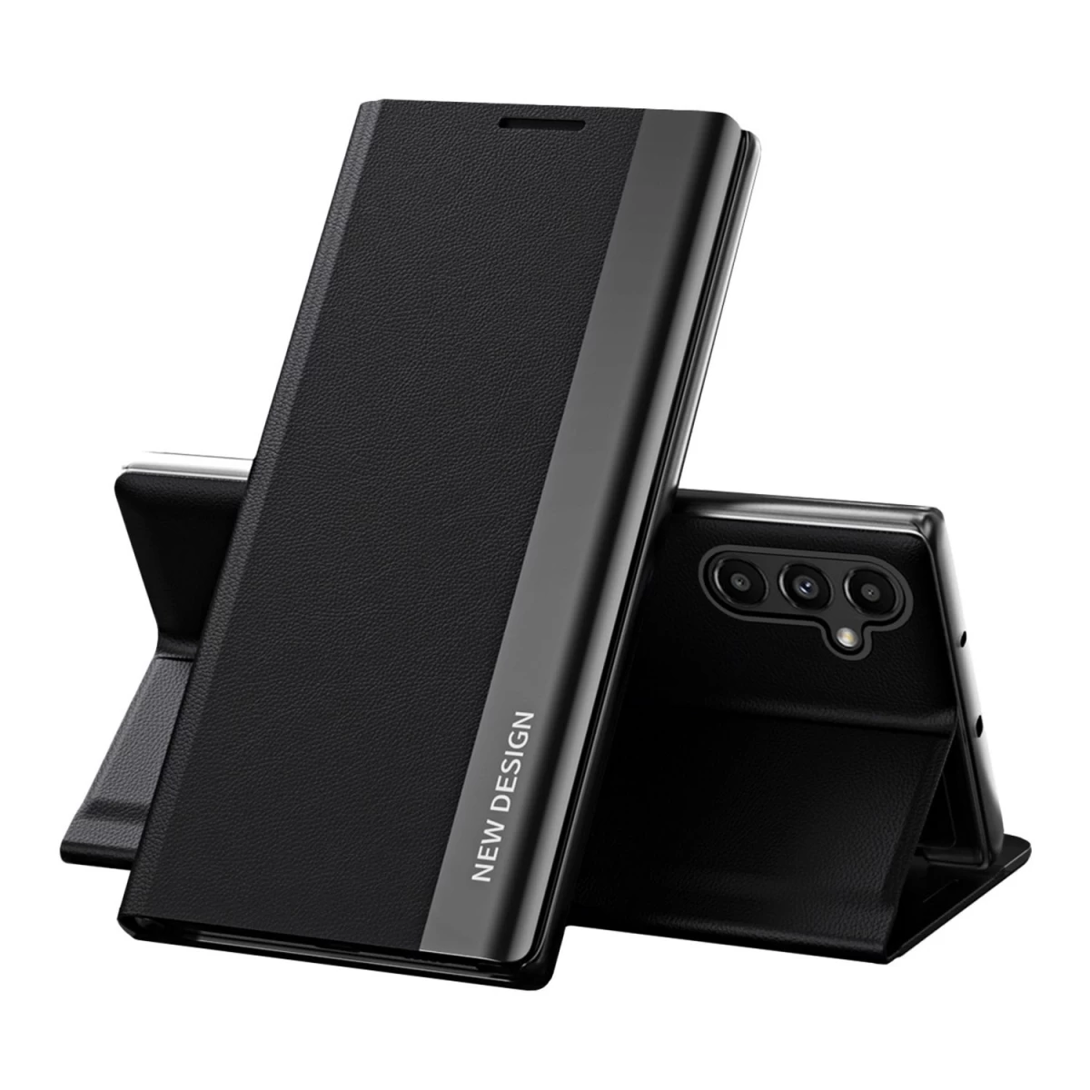 Sleep Case Pro Dėklas Samsung Galaxy A13 Su Atlenkiamuoju Dangteliu, Juodas