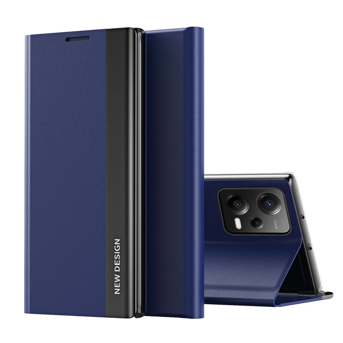 Sleep Case Pro Dėklas Xiaomi Redmi Note 12 5g / Poco X5 5g Su Atlenkiamu Dangteliu, Mėlynas