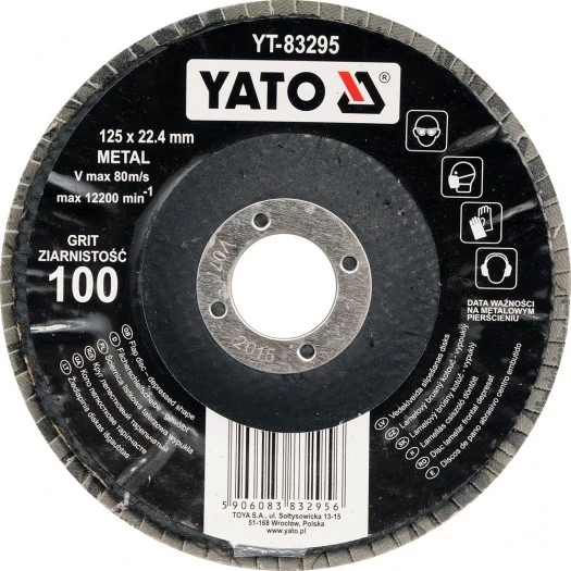 Šlifavimo diskas lapelinis išgaubtos formos 125mm P80 (YT-83294) Šlifavimo diskas lapelinis išgaubtos formos 125mm P80 (YT-83294)