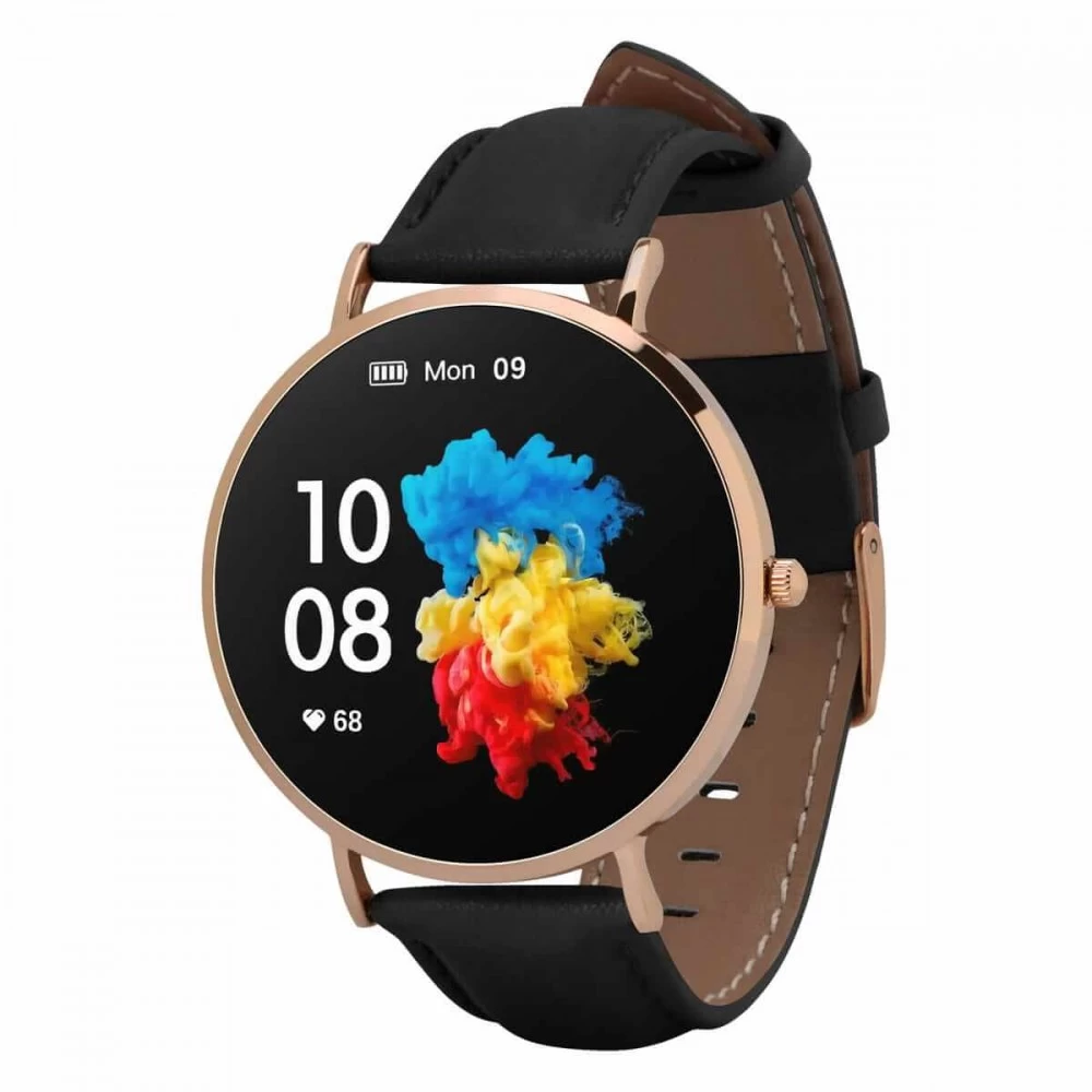 Smartwatch Garett       Verona gold-black leth