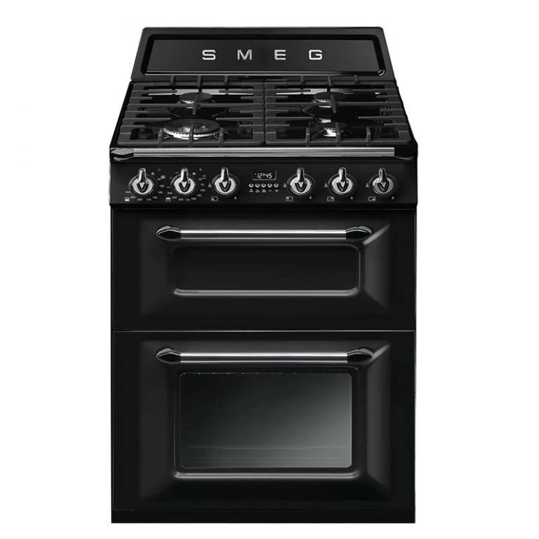 SMEG dujinė viryklė su 2 elektrinėmis orkaitėmis TR62BL