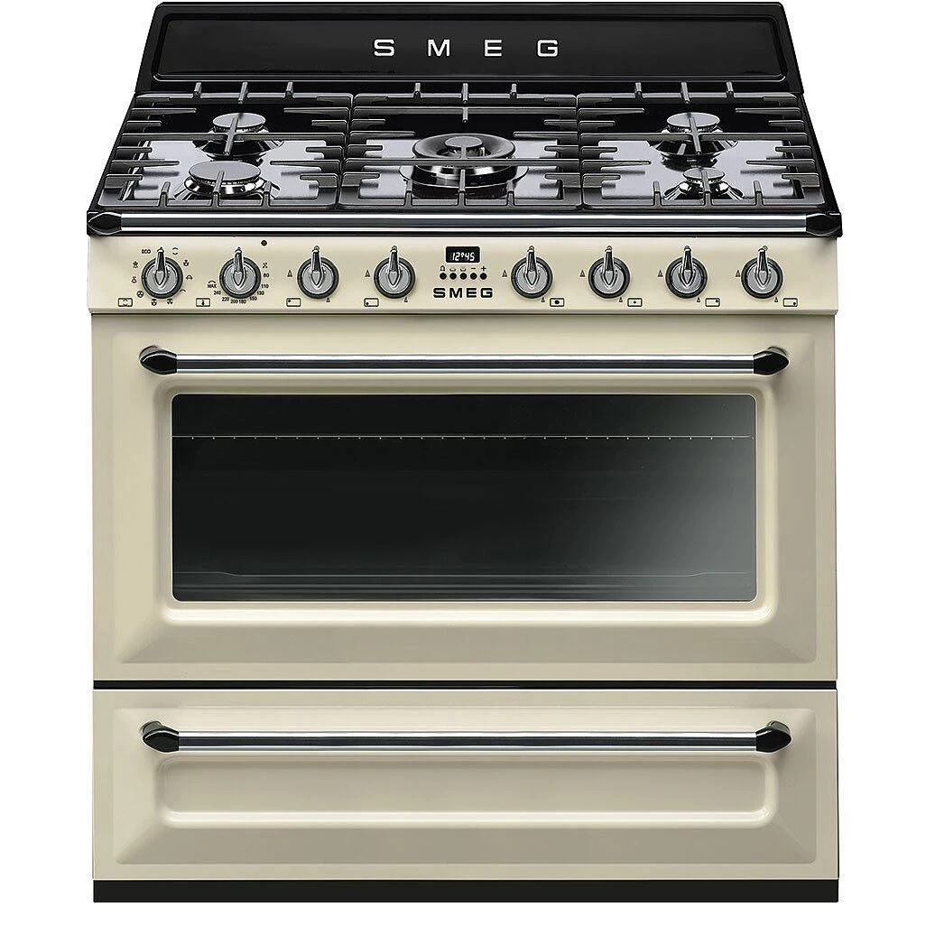 SMEG dujinė viryklė su elektrine orkaite TR90P9