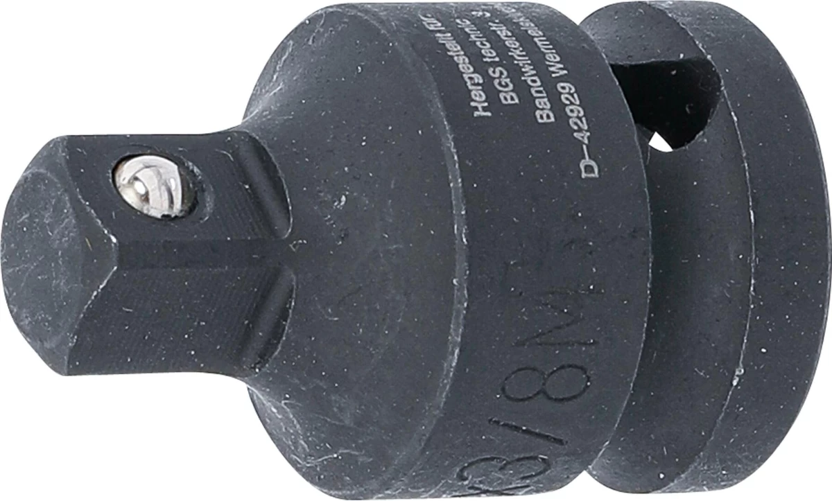 Smūginis adapteris | 12,5 mm (1/2) vidinis kvadratas - 10 mm (3/8) išorinis kvadratas (173)