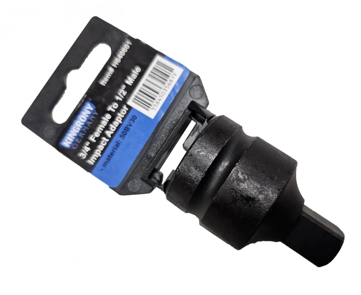 Smūginis adapteris | vidinis kvadratas 20 mm (3/4) - išorinis kvadratas 12,5 mm (1/2) (H640601) Smūginis adapteris | vidinis kvadratas 20 mm (3/4) - išorinis kvadratas 12,5 mm (1/2) (H640601)