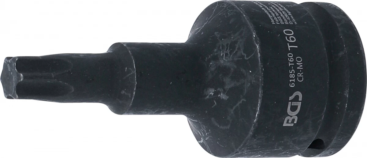 Smūginis antgalis | ilgis 100 mm | 20 mm (3/4) | T-Star (Torx) T60 (6185-T60)