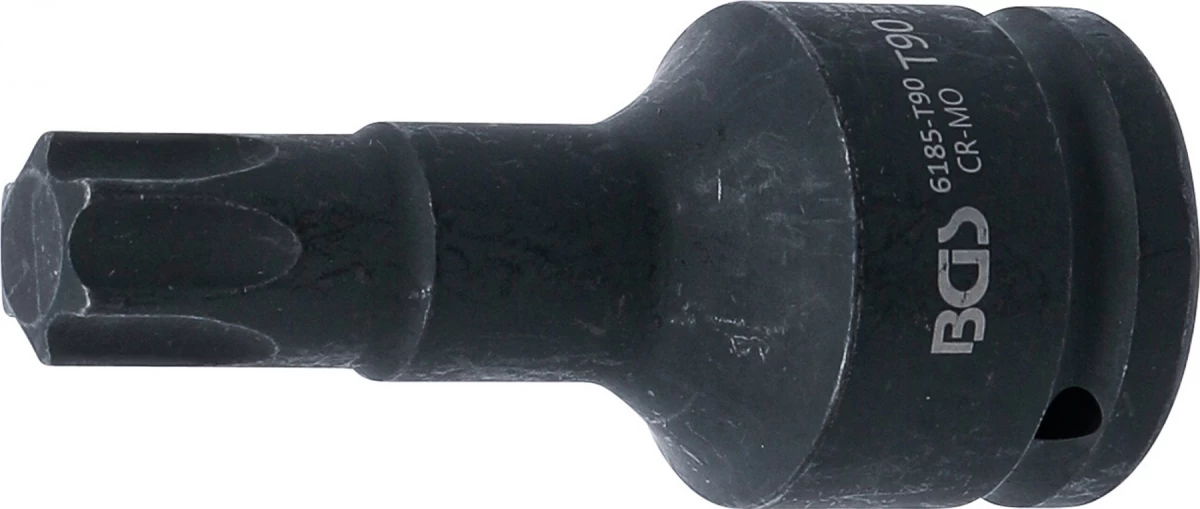 Smūginis antgalis | ilgis 100 mm | 20 mm (3/4) | T-Star (Torx) T90 (6185-T90)
