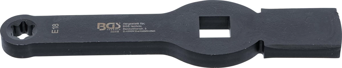 Smūginis raktas | E tipo (Torx) | 20 mm (3/4) | E18 | stabdžių suportams MAN TGL TGM (35318)