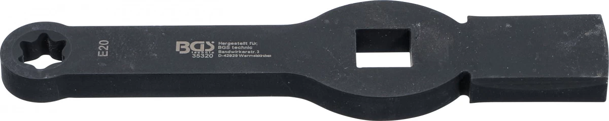 Smūginis raktas | E tipo (Torx) | 20 mm (3/4) | E20 | stabdžių suportams MAN TGL TGM (35320)