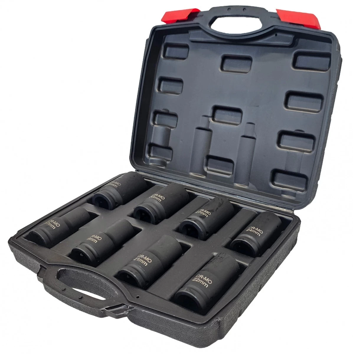 Smūginių ilgų galvučių rinkinys | 20 mm (3/4) | 17 - 32 mm | 8 vnt. (SK3408)