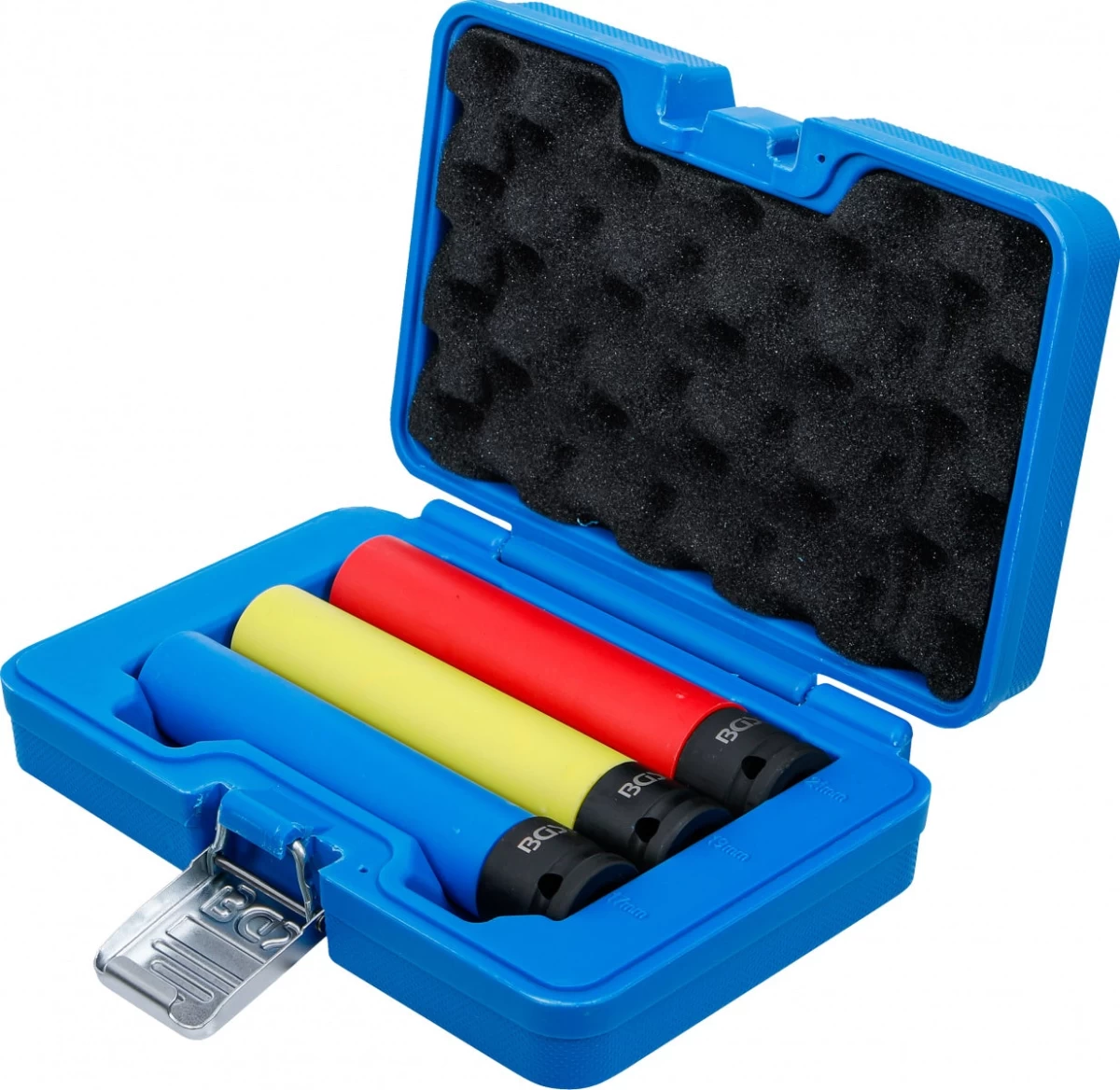 Smūginių ilgų galvučių rinkinys | su apsaugom | 12,5 mm (1/2) | 150 mm | 17/19/21 mm | 3 vnt (74567)