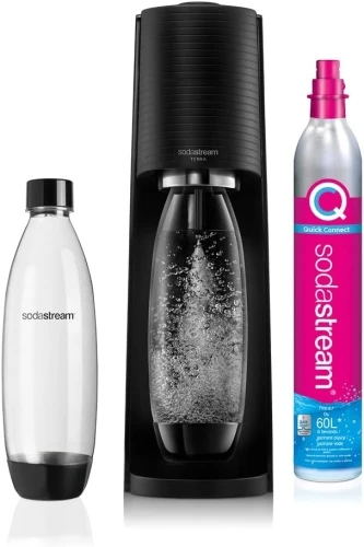 SodaStream Terra Black + 2 bottles (1012812310) Gazuoto vandens gaminimo aparatas, Juoda