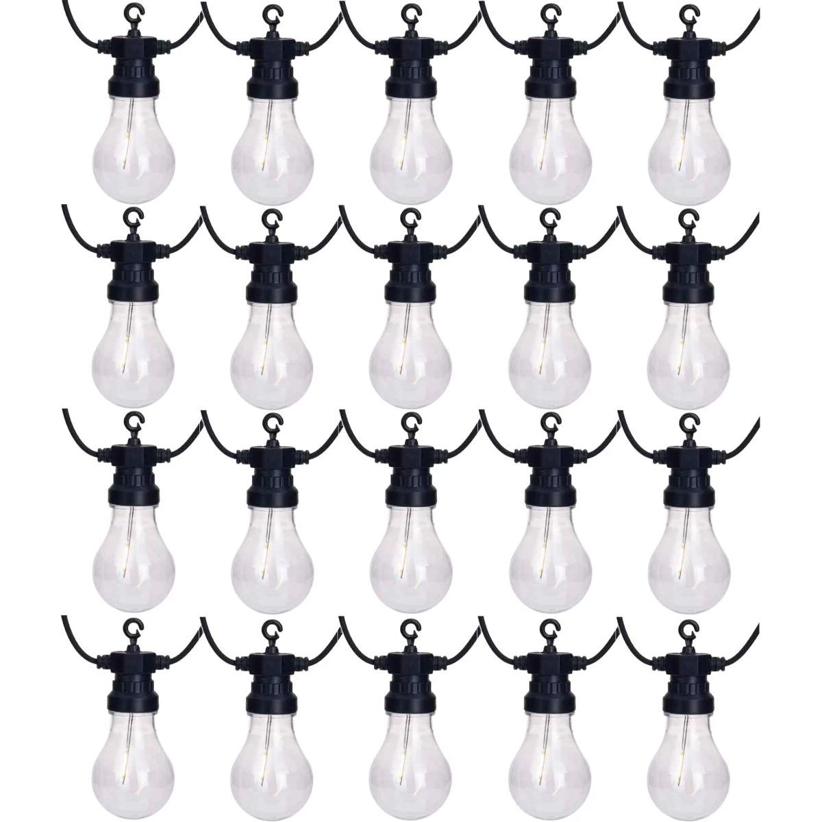 Sodo Girlianda šalis šviesa 20led A60 Laikmatis Derinama