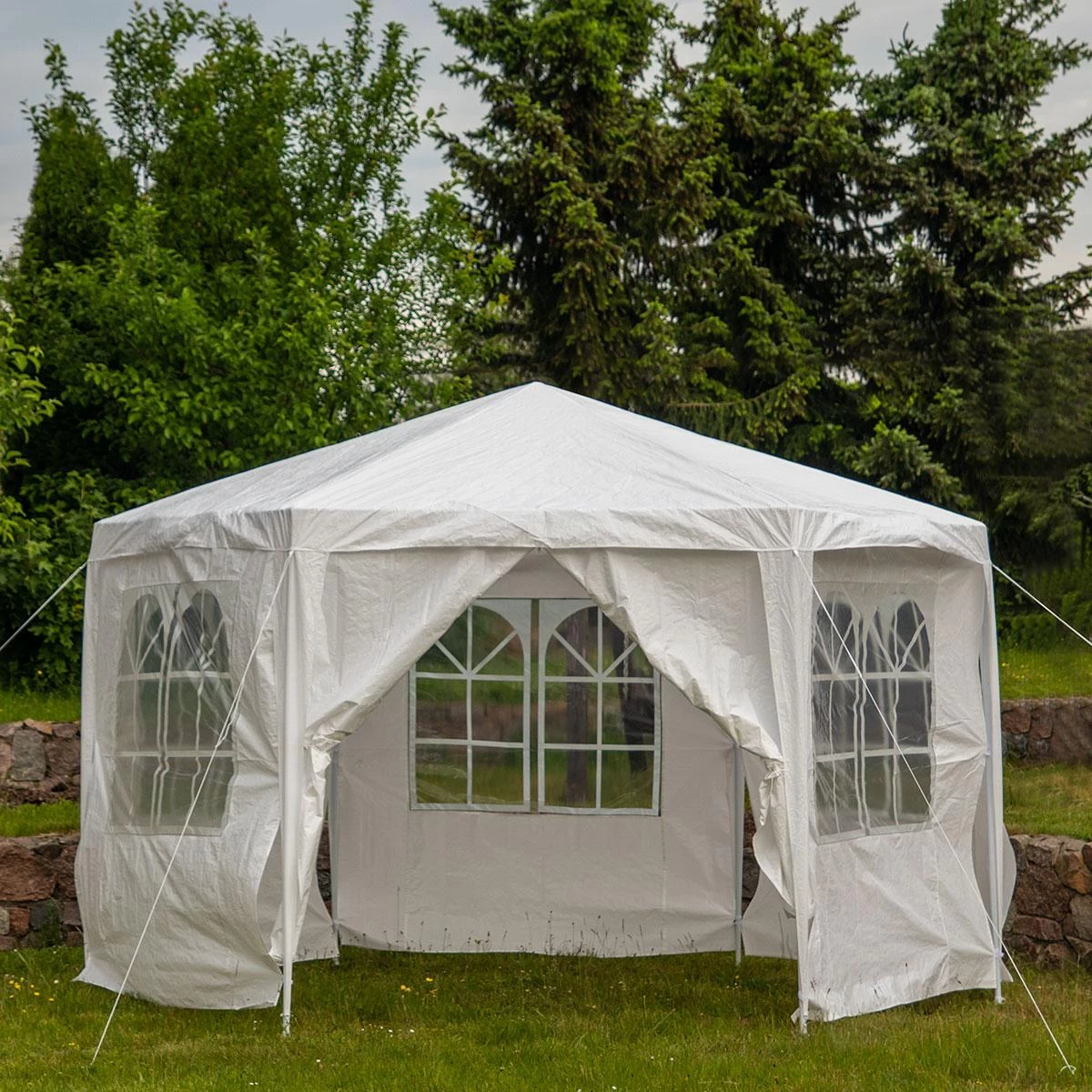 Sodo Palapinė Paviljonas 2x2x2m High 2,6 M White Sodo Palapinė Paviljonas 2x2x2m High 2,6 M White