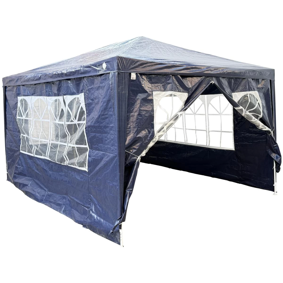 Sodo Paviljono Palapinė 3x4x2,5 M Tamsiai Mėlyna Saska Garden Sodo Paviljono Palapinė 3x4x2,5 M Tamsiai Mėlyna Saska Garden