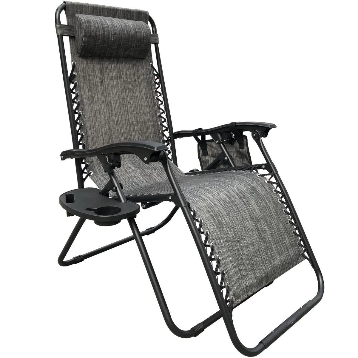 Sodo Sulankstomas Daugiafunkcinis Gultas 175x52/65x107cm Pilkos Spalvos