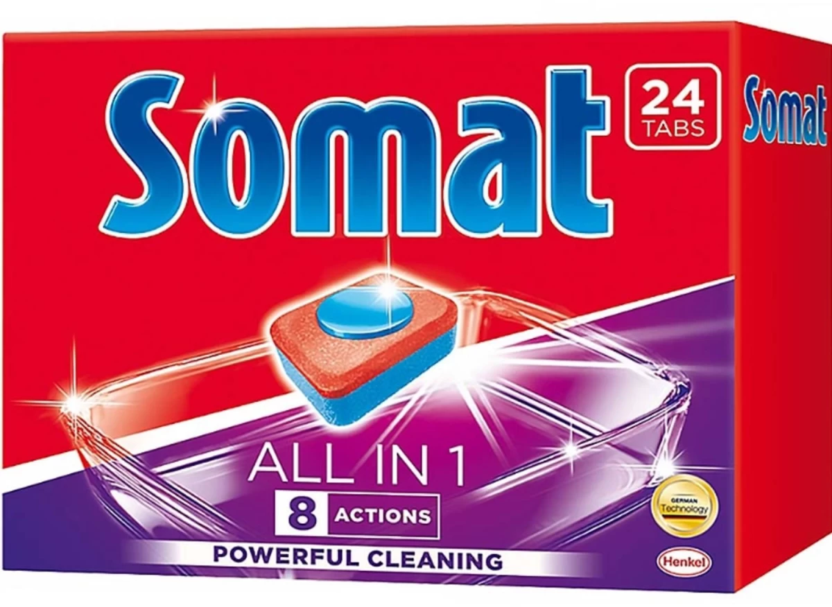 Somat All In One 8 Veiksmų Tabletės Indų Plovikliui, 80 Vnt.
