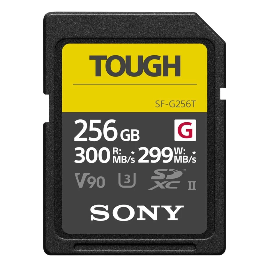 Sony SDXC G Tough series 256GB UHS-II Class 10 U3 V90