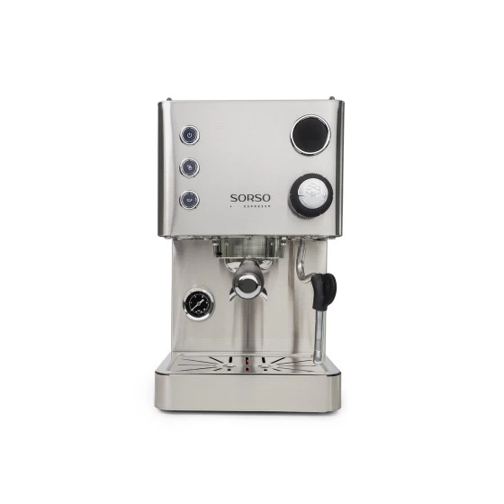 SORSO Espresso pusiau automatinis kavos aparatas - sidabrinis