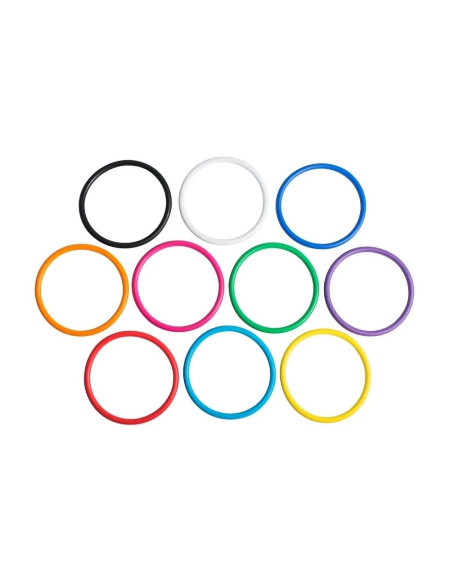 Spalvotų žiedų komplektas Spordas Activity Tossing Rings (10 vnt)