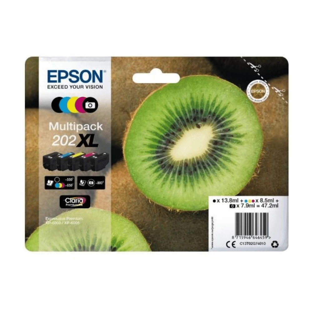 Spausdintuvo Kasečių Rinkinys EPSON 202XL (Ekspozicinė prekė)